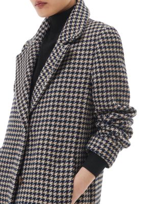 ジャケット・アウター ProustWool-Blend Melton Coat-houndstooth Houndstooth Oversized Blazer