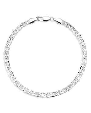 Sterling Silver 4mm Mariner Link Chain Bracelet