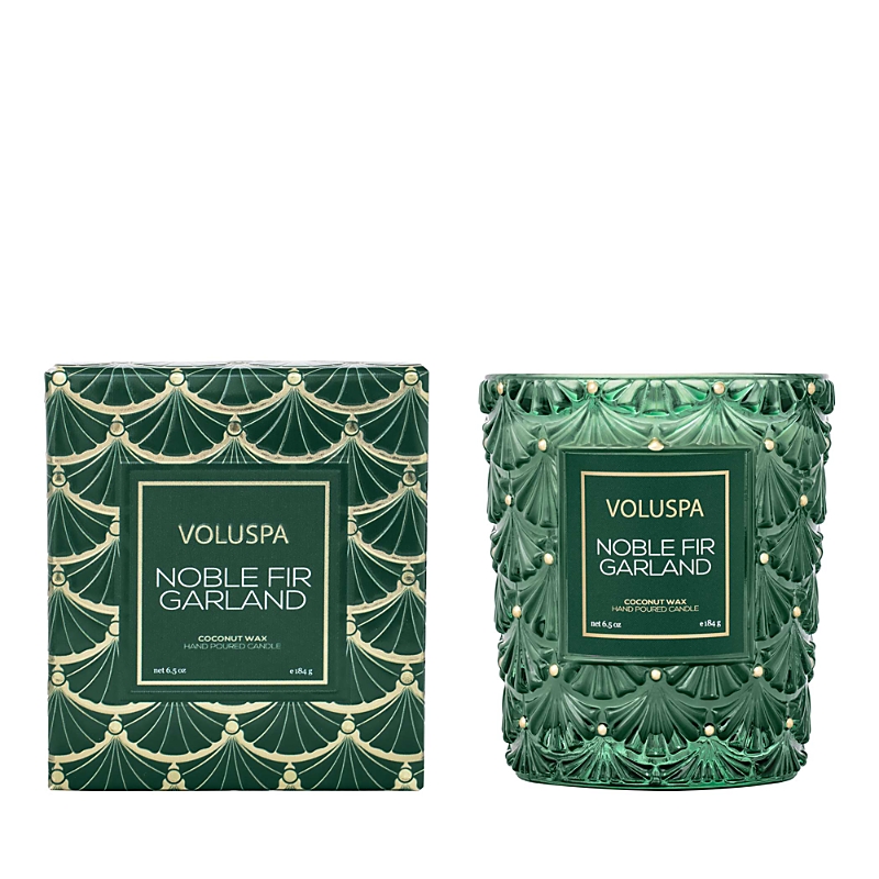 Voluspa Noble Fir Garland Classic Candle, 6.5 oz.