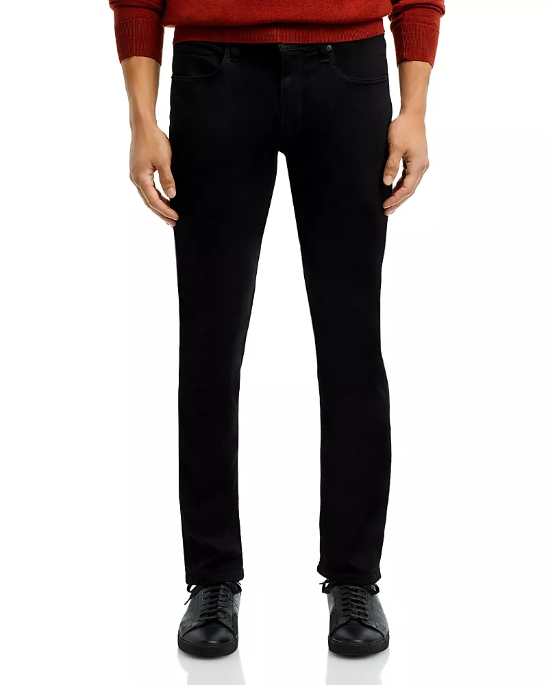 Paige Federal 32 Slim Straight Jeans in Midnight Oil