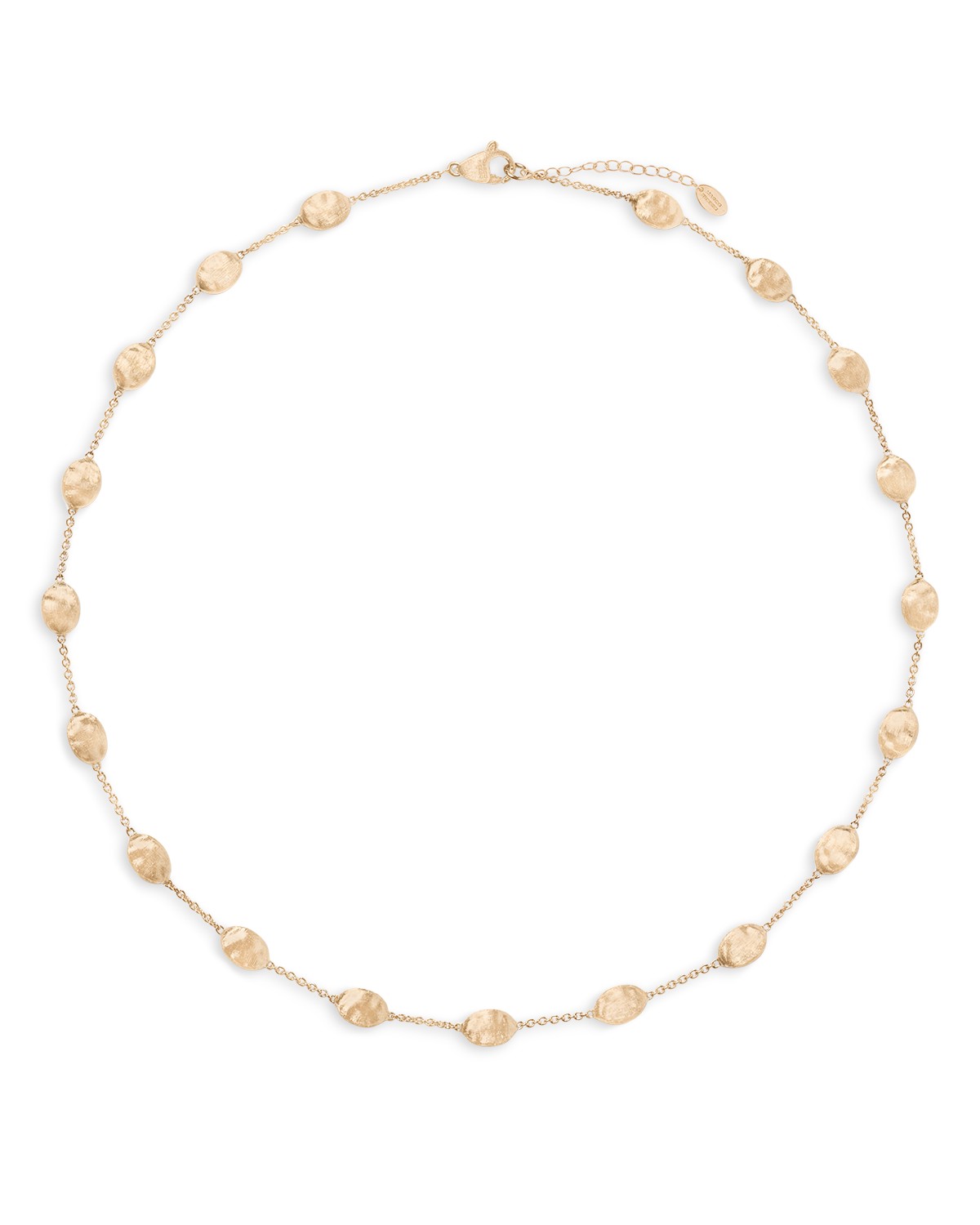 18K Yellow Gold Siviglia Bead Station Necklace, 16"