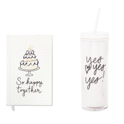 kate spade new york So Happy Together Journal and Tumbler Bridal Set
