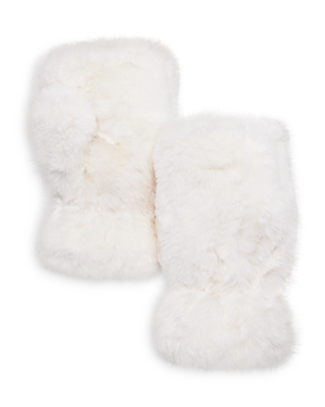 apparis ariel faux fur fingerless gloves