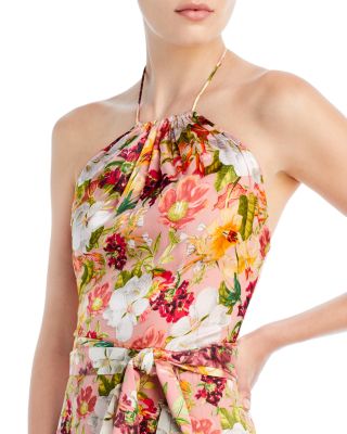 Alice and Olivia Dita Floral Halter Dress | Bloomingdale's