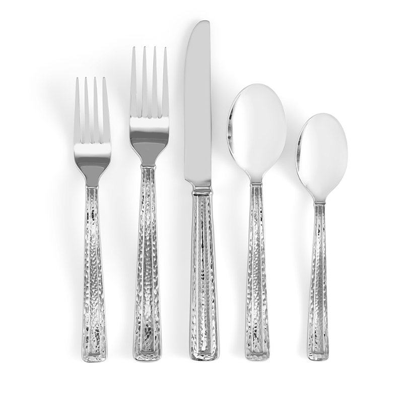 Michael Aram 5-piece Hammertone Flatware Place Setting In Silver