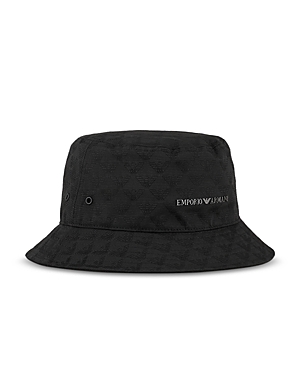 Armani Collezioni Logo Bucket Hat In Black