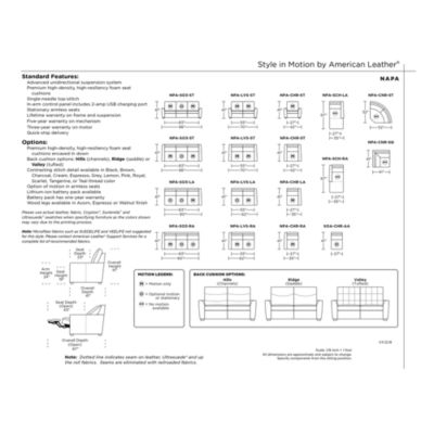 Napa Ridge Power Reclining Leather Sofa