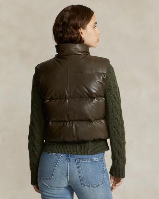 ジャケット・アウター Ralph Lauren Leather Coating Down Vest Ralph Lauren Quilted Leather Down Vest | Bloomingdale's
