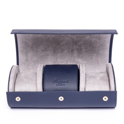 Hyde Park Three Watch Leather Pouch