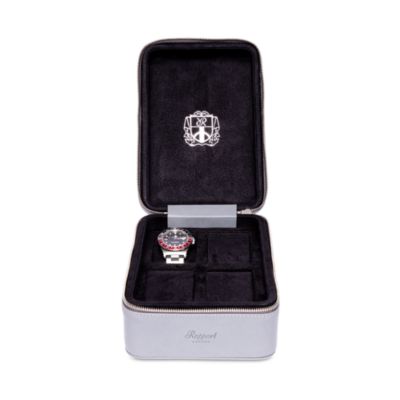 Hyde Park Four Watch Leather Zip Case