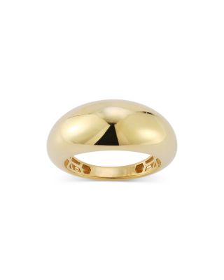 14K Yellow Gold Polished Dome Ring
