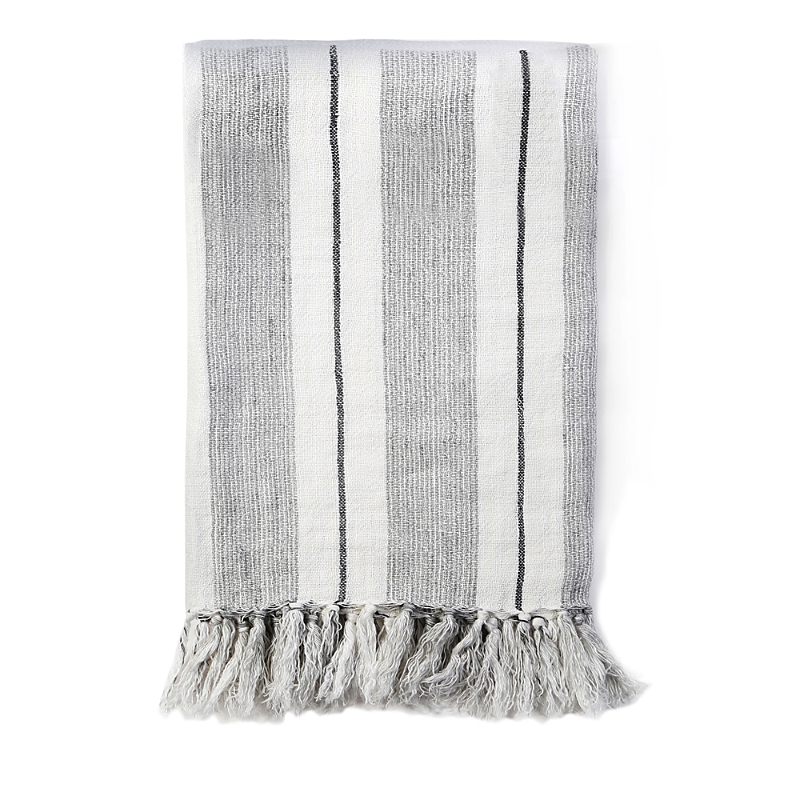 Pom Pom At Home Laguna Throw Blanket In Grey/charcoal