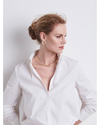 18K Yellow Gold Masai Two Strand Diamond Necklace, 17"