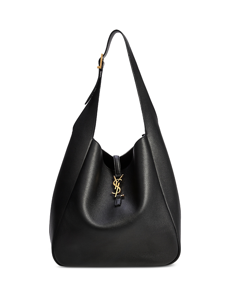 Saint Laurent Le 5 A 7 Supple Large Shoulder Hobo Bag in Smooth Leather