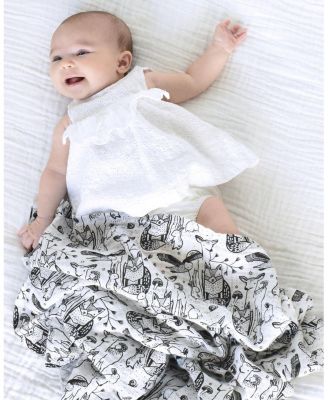 Organic Cotton Swaddle Blanket - Forest