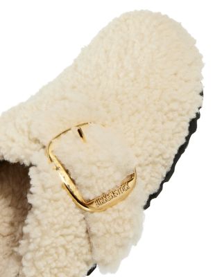 Women's Boston Big Buckle Teddy Shearling Clogs