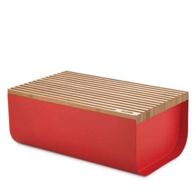 Alessi Mattina Bread Box with Cutting Board Lid