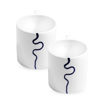 Richard Brendon - River Blue Large Mug, Set of 2