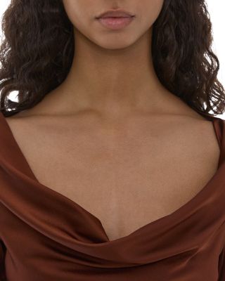 Helmut Lang Long Sleeve Cowl Neck Top | Bloomingdale's