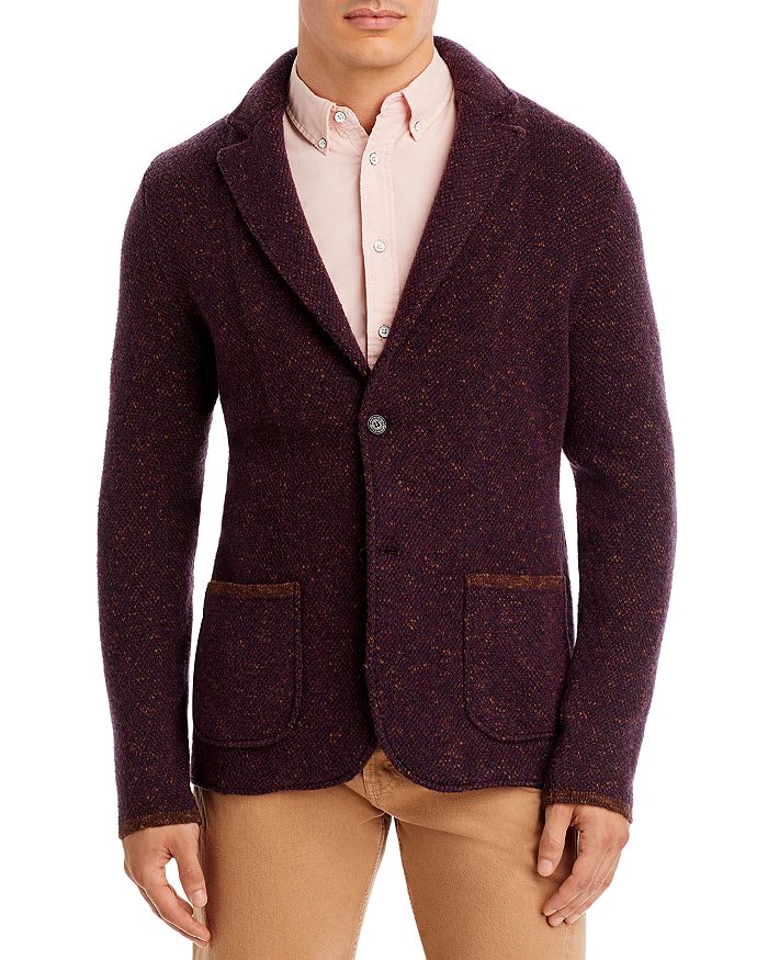 Maurizio Baldassari - Piquet Stitch Regular Fit Sweater Jacket