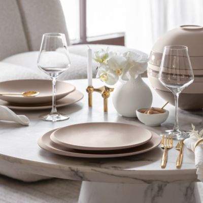 New Moon Beige Oversized Dinner Plate