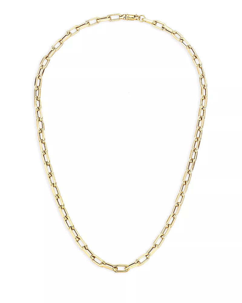 Adina Reyter 14K Yellow Gold Polished Oval Link Chain Necklace, 18