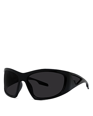 Givenchy Givcut Mask Sunglasses, 67mm In Black/black Solid