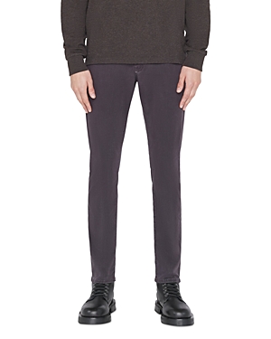 Frame L'homme Slim Brushed Twill Pants In Charcoal Gray