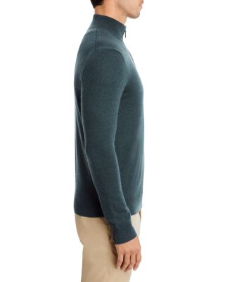 Slate Green Cashmere Quarter-Zip Sweater - Exclusive