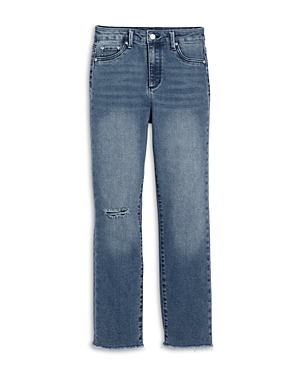 Aqua Girls' Straight Cropped Jeans, Big Kid - 100% Exclusive In Indigo