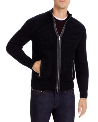 The Men's Store at Bloomingdale's - Double Zip Front Cardigan Merino Wool Sweater