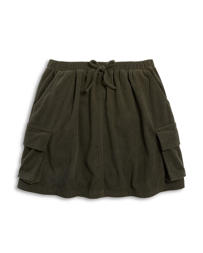 Girls' Corduroy Skort With Built-in Shorts - 100% Cotton Winter Skirt With Pockets