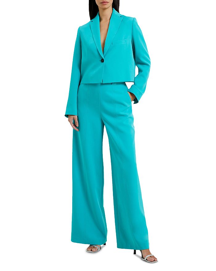 FRENCH CONNECTION Echo Crepe Cropped Blazer | Bloomingdale's