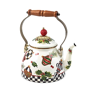 Mackenzie-childs Deck The Halls 2-quart Tea Kettle In Multi