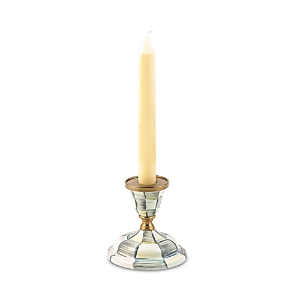 Shop Mackenzie-childs Short Sterling Check Enamel Candlestick