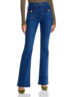 Crosby High Rise Patch Pocket Jeans in Bedford Dark