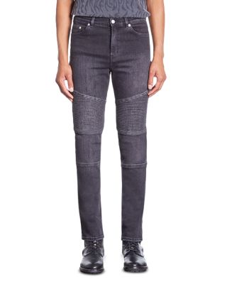 The Kooples - Slim Fit Moto Jeans in Black