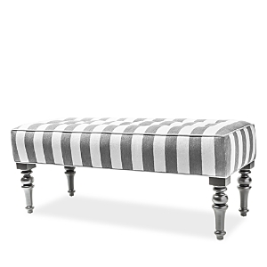 Mackenzie-childs Marquee Bench In Gray