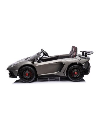 24V Lamborghini Aventador with Brushless Motor plus Differentia 2 Seater Ride-on Car - Ages 6-12