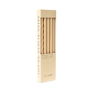 Illume Assorted 3-pack Taper Candles In Yellow