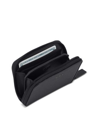 Nassau SLG Leather Embossed Zip Card Case