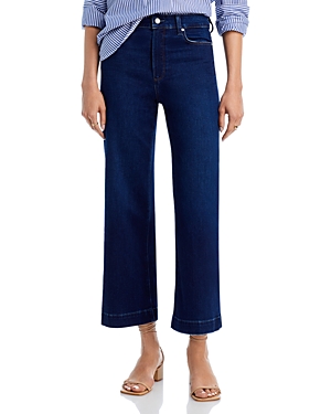 Shop Paige Anessa High Rise Wide Leg Ankle Jeans In The Disco