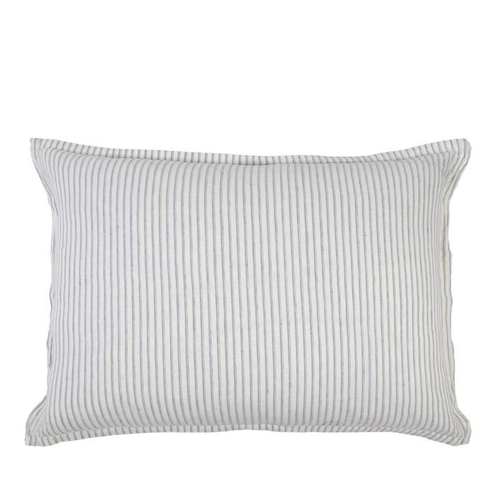 Pom Pom At Home Connor Denim Sham In Ivory/denim