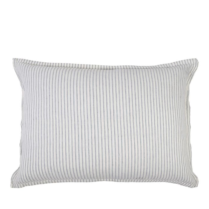 Shop Pom Pom At Home Connor Sham, King In Ivory/denim