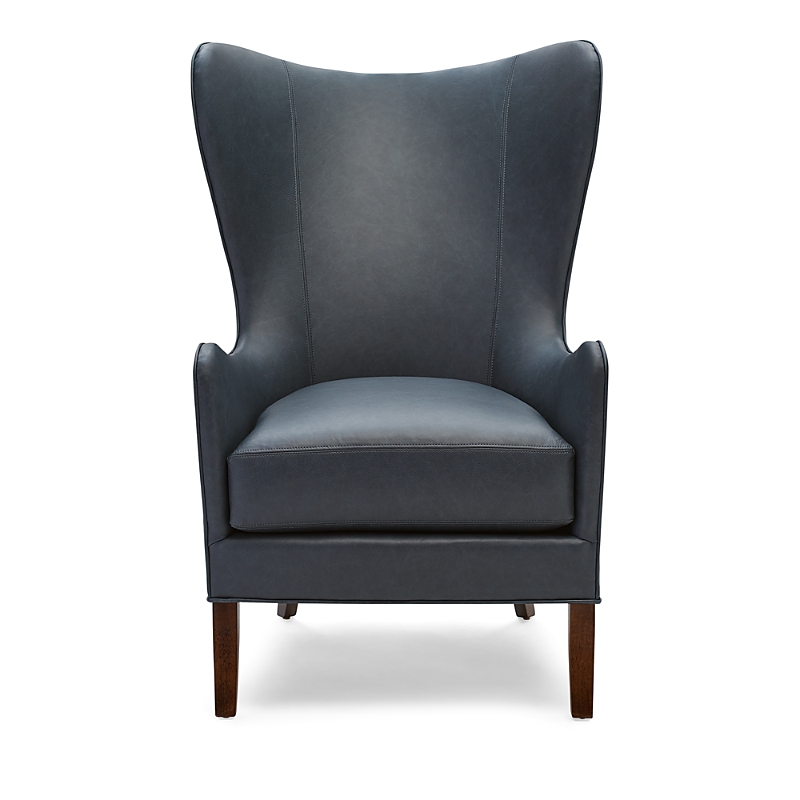 Massoud Mckinney Wing Chair In Saloon Jeans