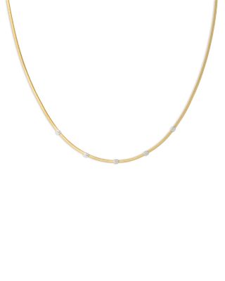 Marco Bicego - 18K White & Yellow Gold Masai Diamond Collar Necklace, 16.5"