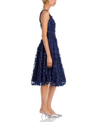 V Neck Fit and Flare Dress