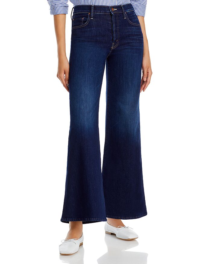 MOTHER The Tomcat Roller High Rise Wide Leg Jeans in Off Limits ...