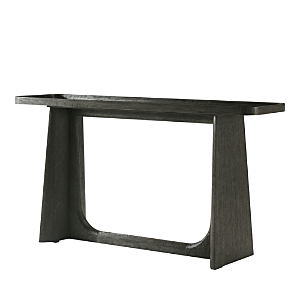 Theodore Alexander Repose Wooden Console Table In Charcoal Oak