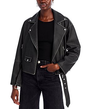 BLANKNYC - Faux Leather Belted Moto Jacket